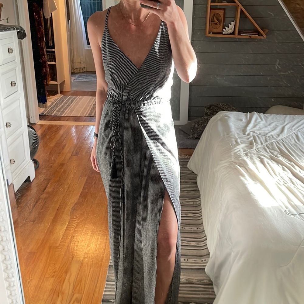 Striped jumpsuit